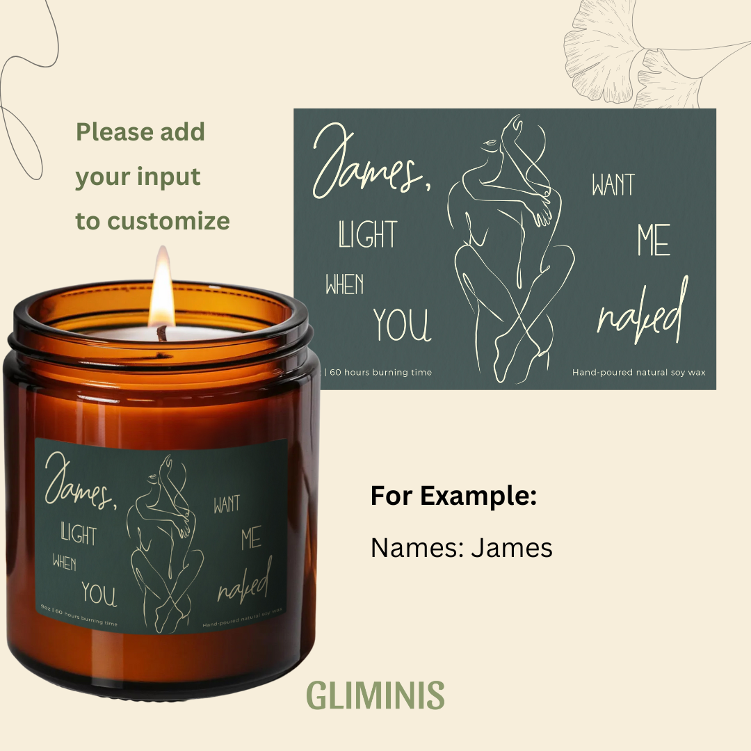 Light When You Want Me Naked Mallard Candle-Gliminis
