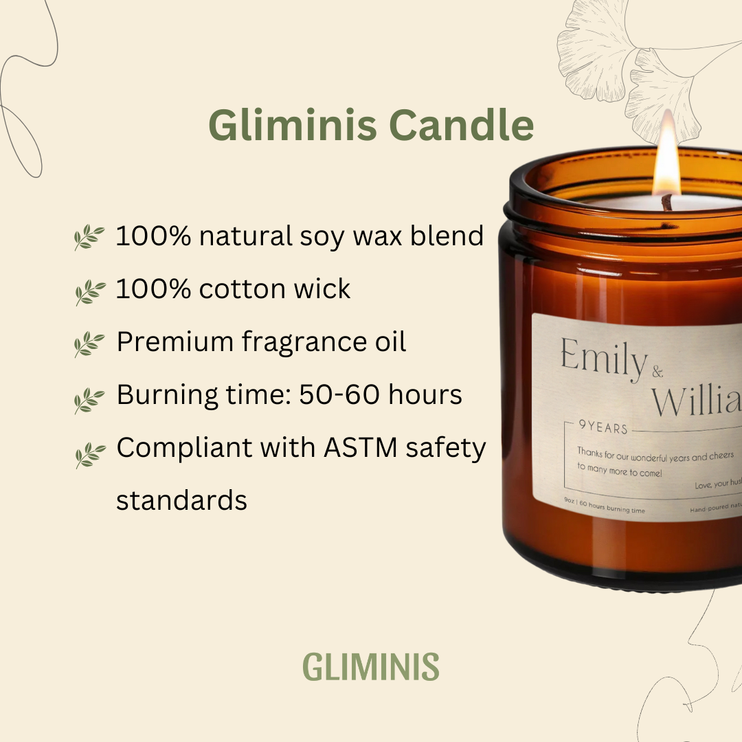 Custom Message Keepsake Candle-Gliminis
