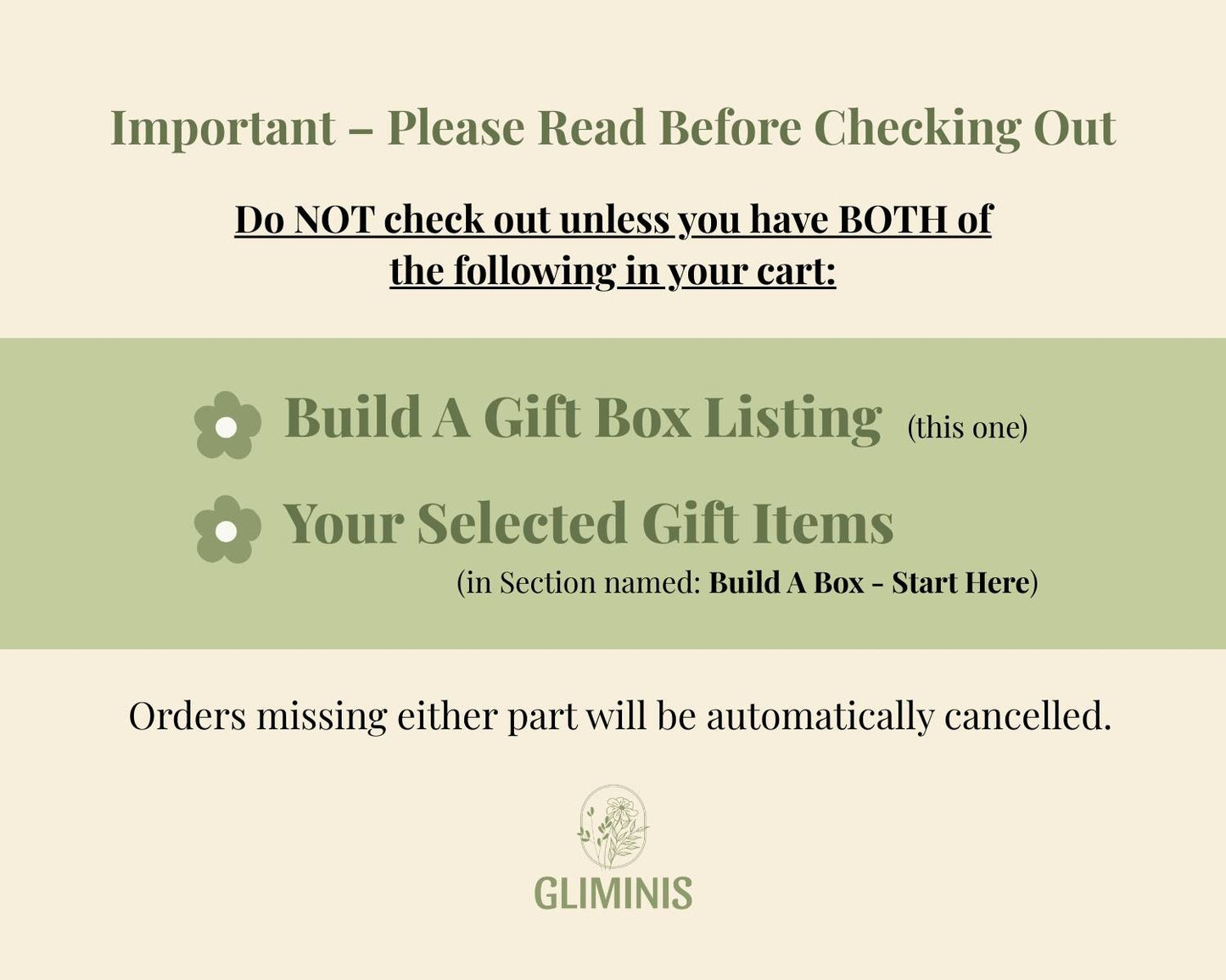 START HERE TO BUILD YOUR BOX