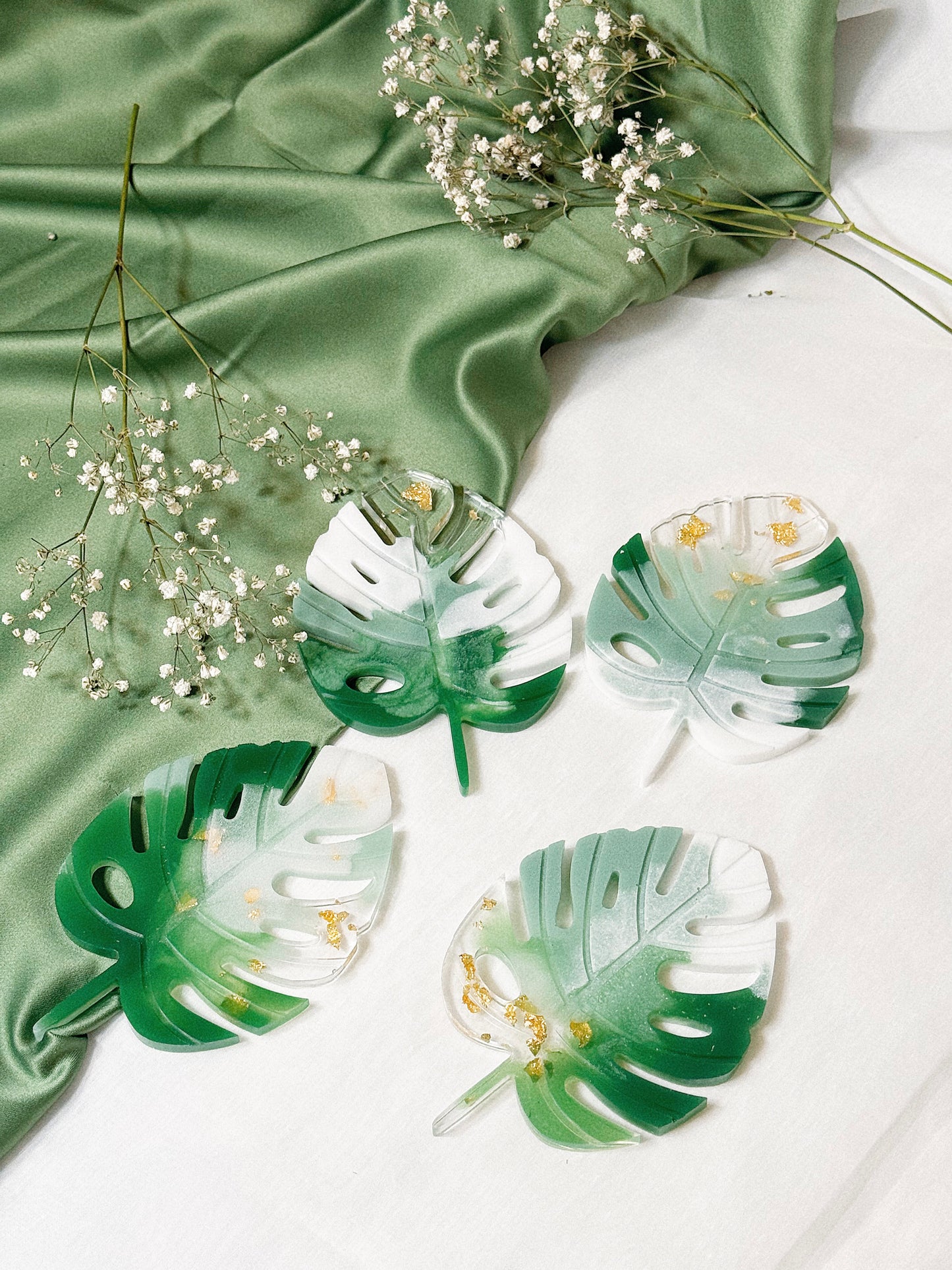 Monstera Resin Dish