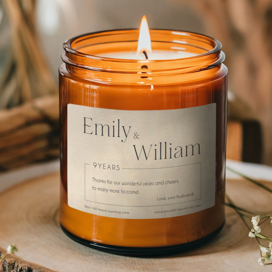 Custom Message Keepsake Candle-Gliminis