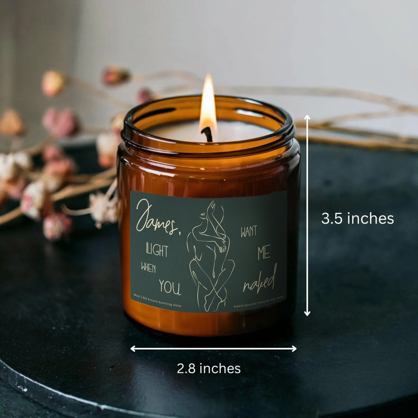 Light When You Want Me Naked Mallard Candle-Gliminis