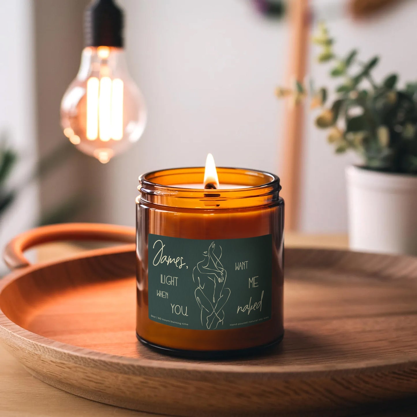 Light When You Want Me Naked Mallard Candle-Gliminis