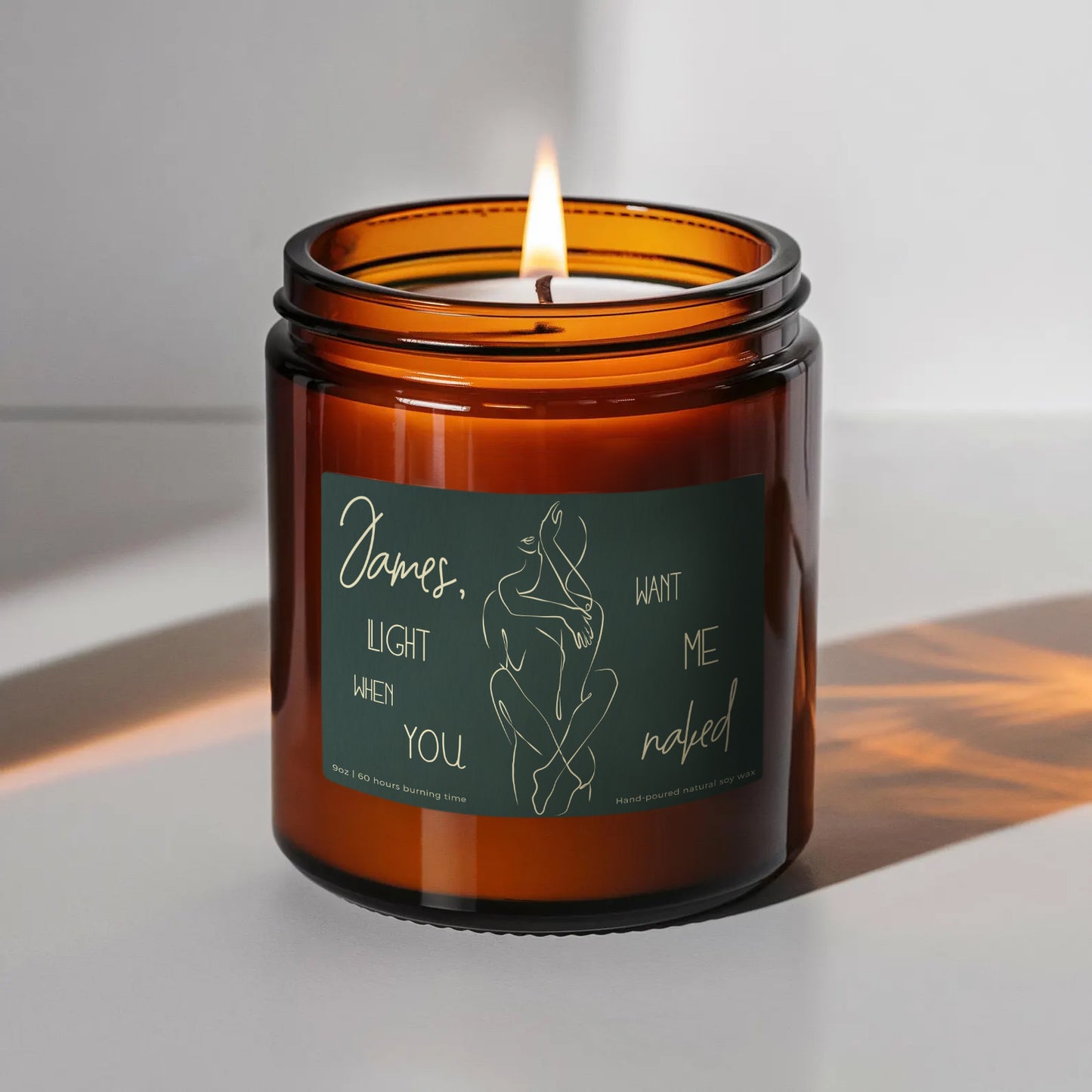 Light When You Want Me Naked Mallard Candle-Gliminis