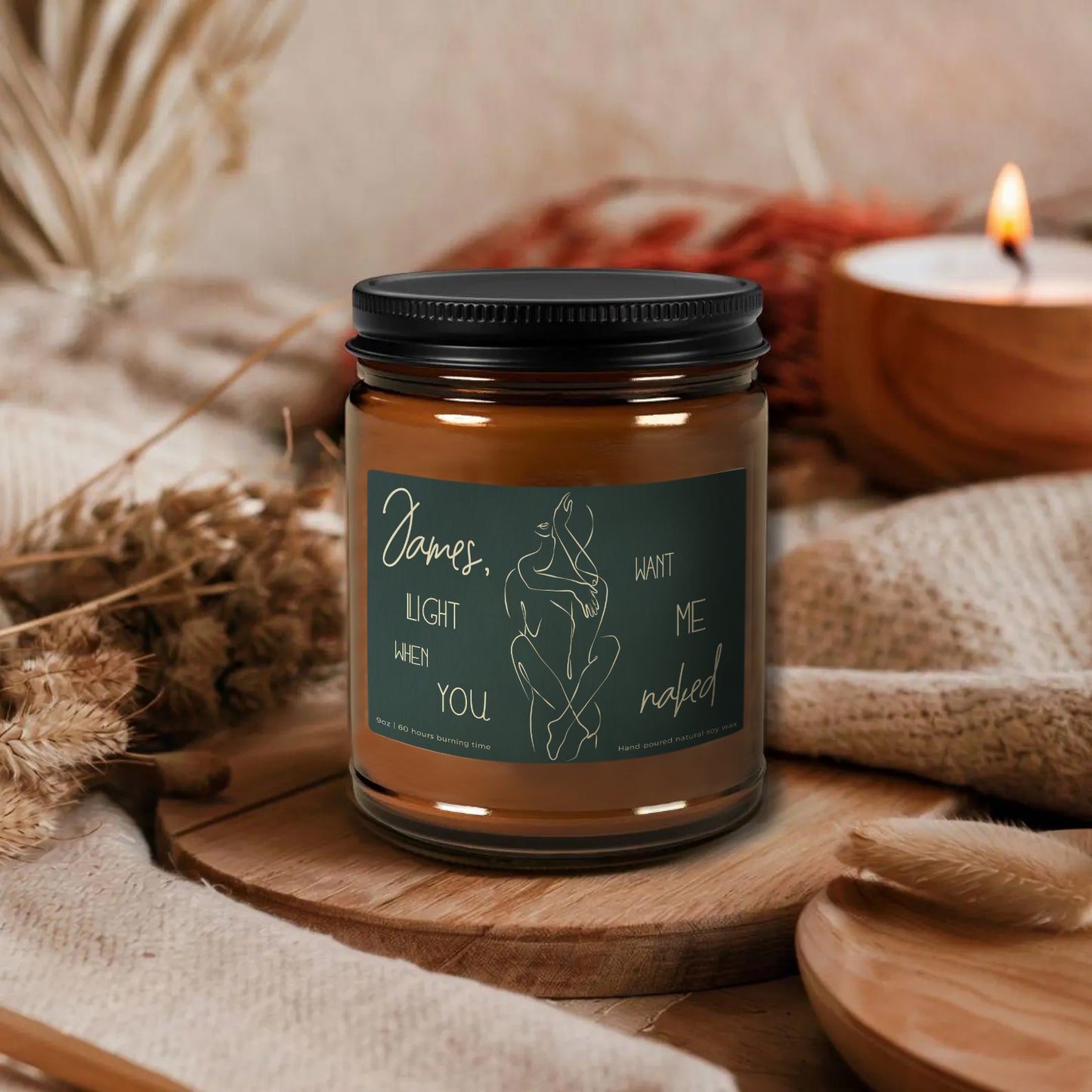 Light When You Want Me Naked Mallard Candle-Gliminis