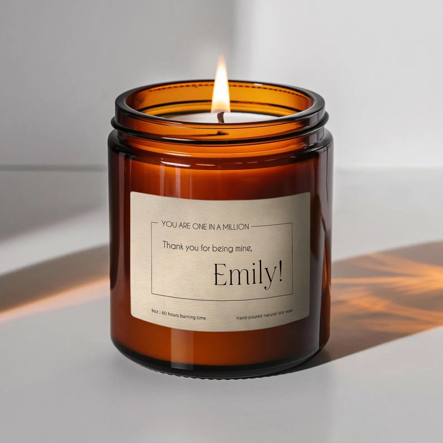 You Are One In A Million Custom Candle-Gliminis