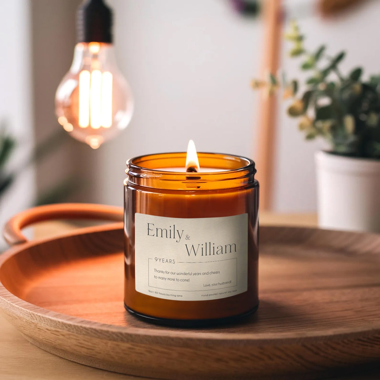 Custom Message Keepsake Candle-Gliminis