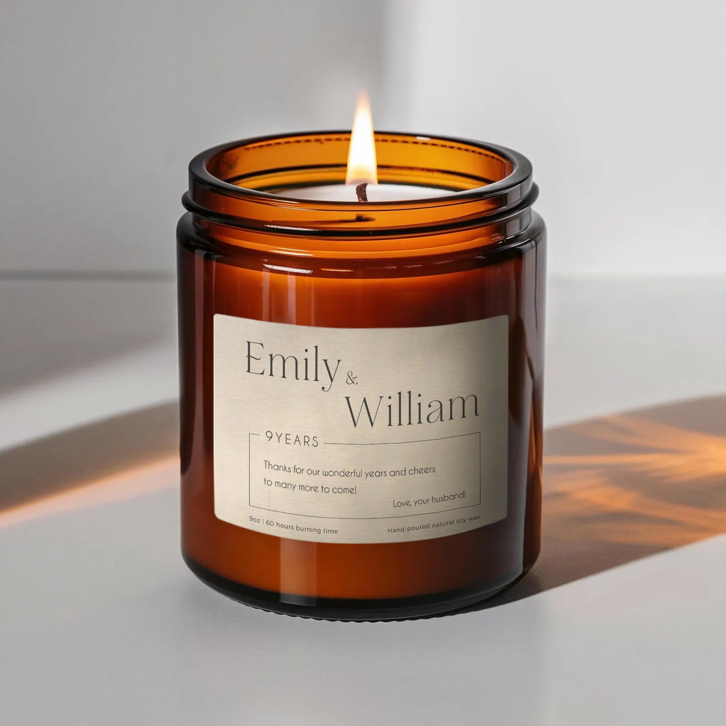 Custom Message Keepsake Candle-Gliminis