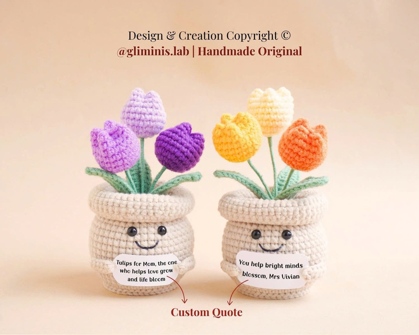 Custom Tulip Pot for Teen