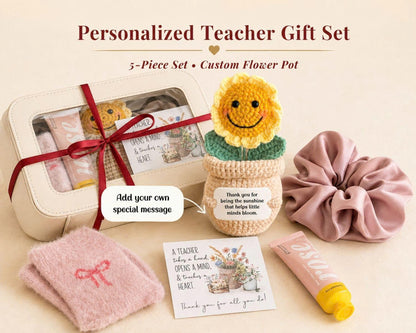 New Teacher Gift Set - Sunflower Crochet