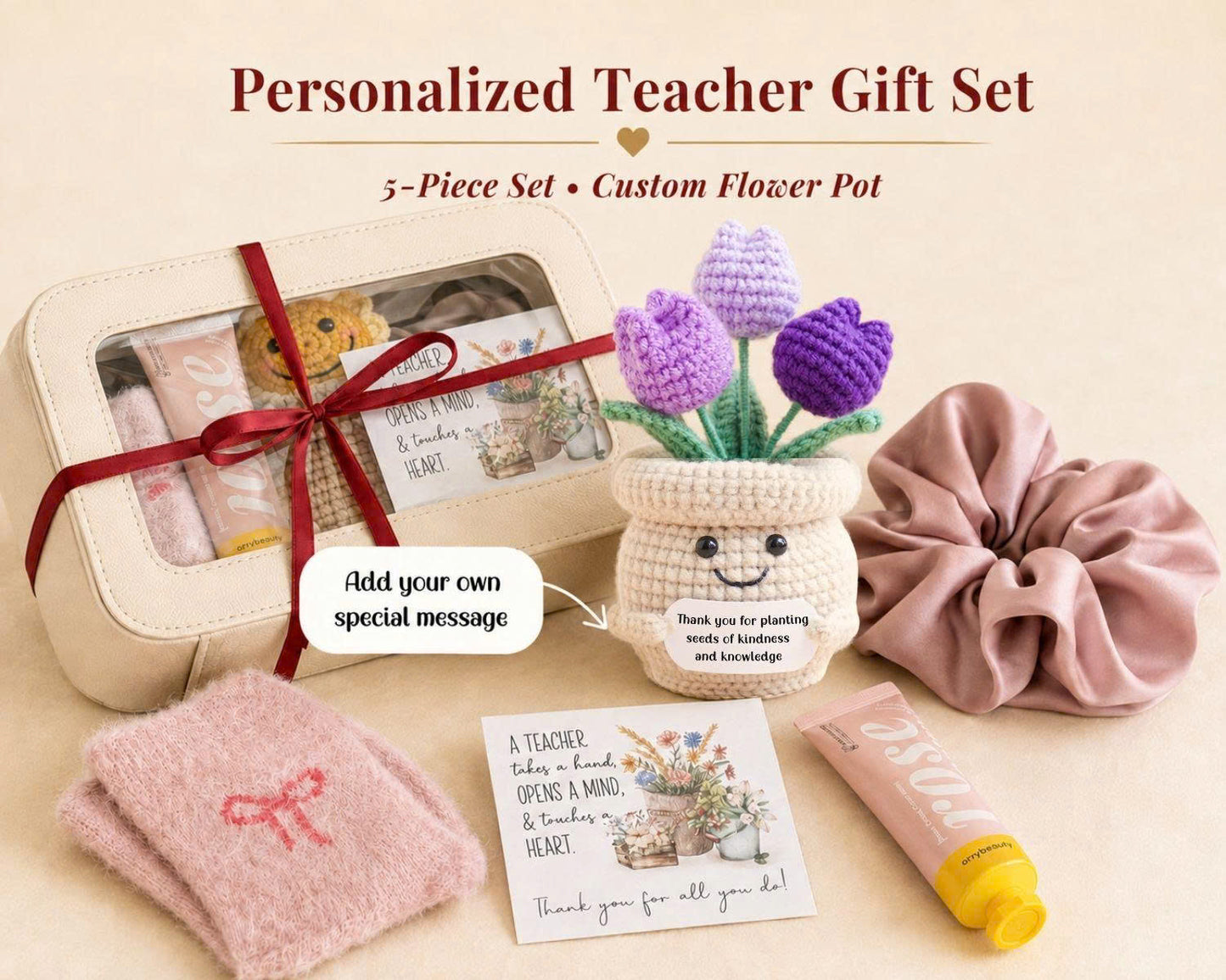 New Teacher Gift Set - Tulip Crochet