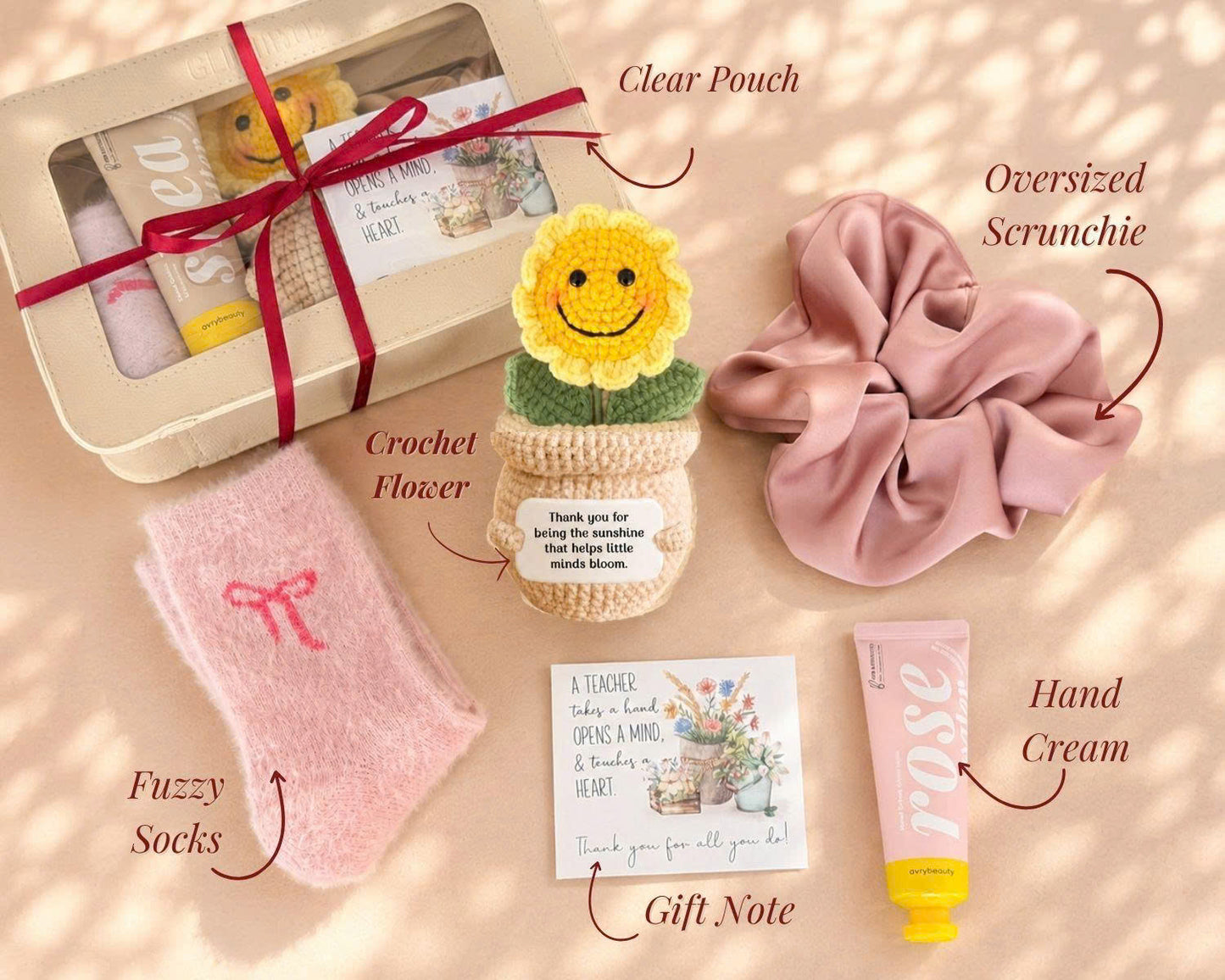 New Teacher Gift Set - Sunflower Crochet
