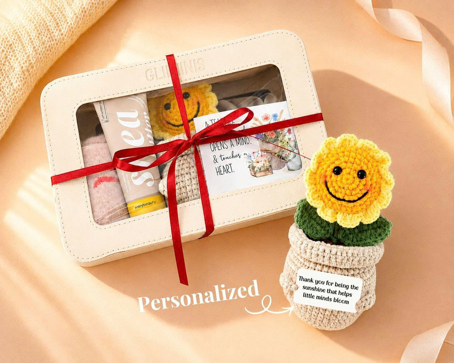 New Teacher Gift Set - Sunflower Crochet