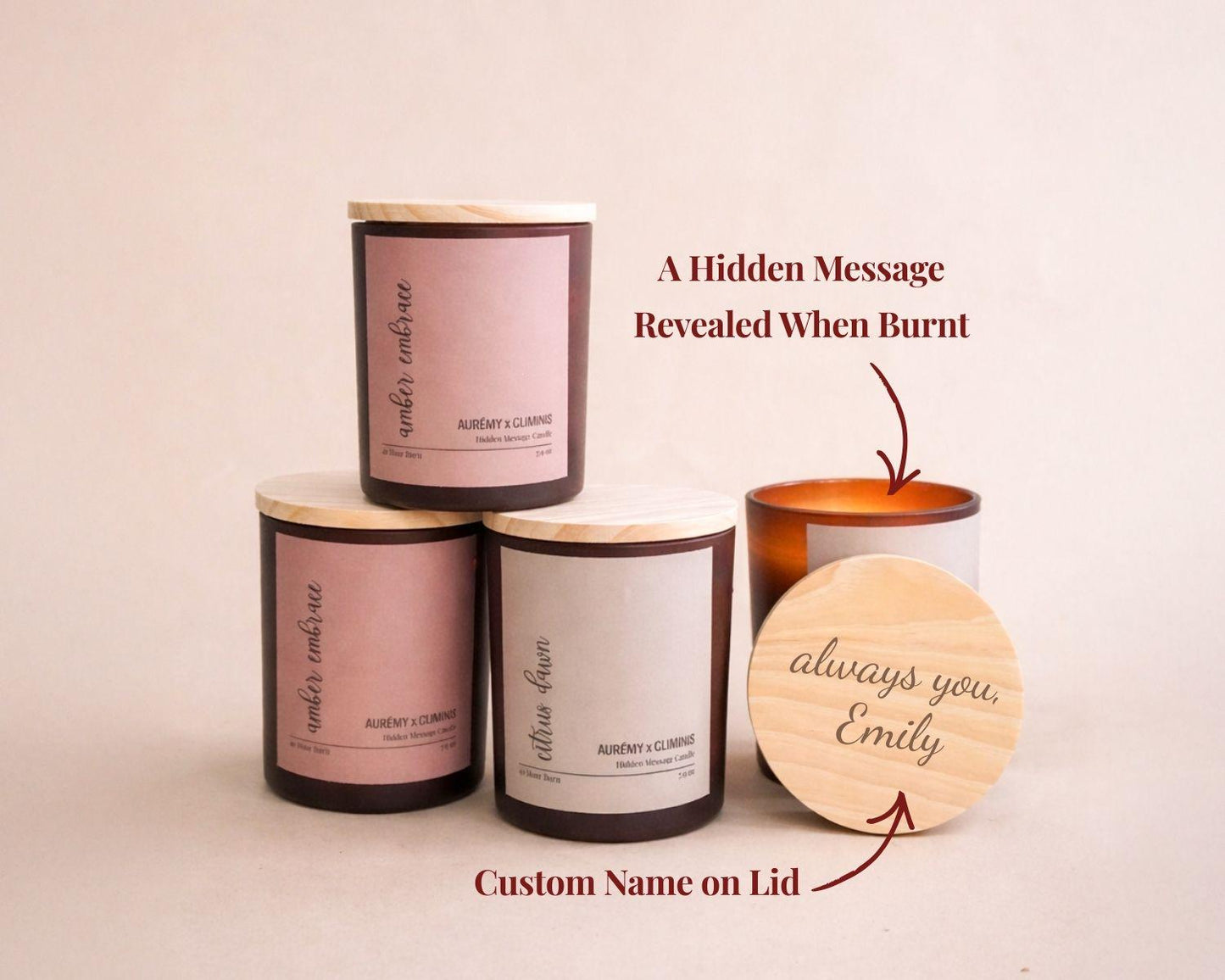 Hidden Message Candle