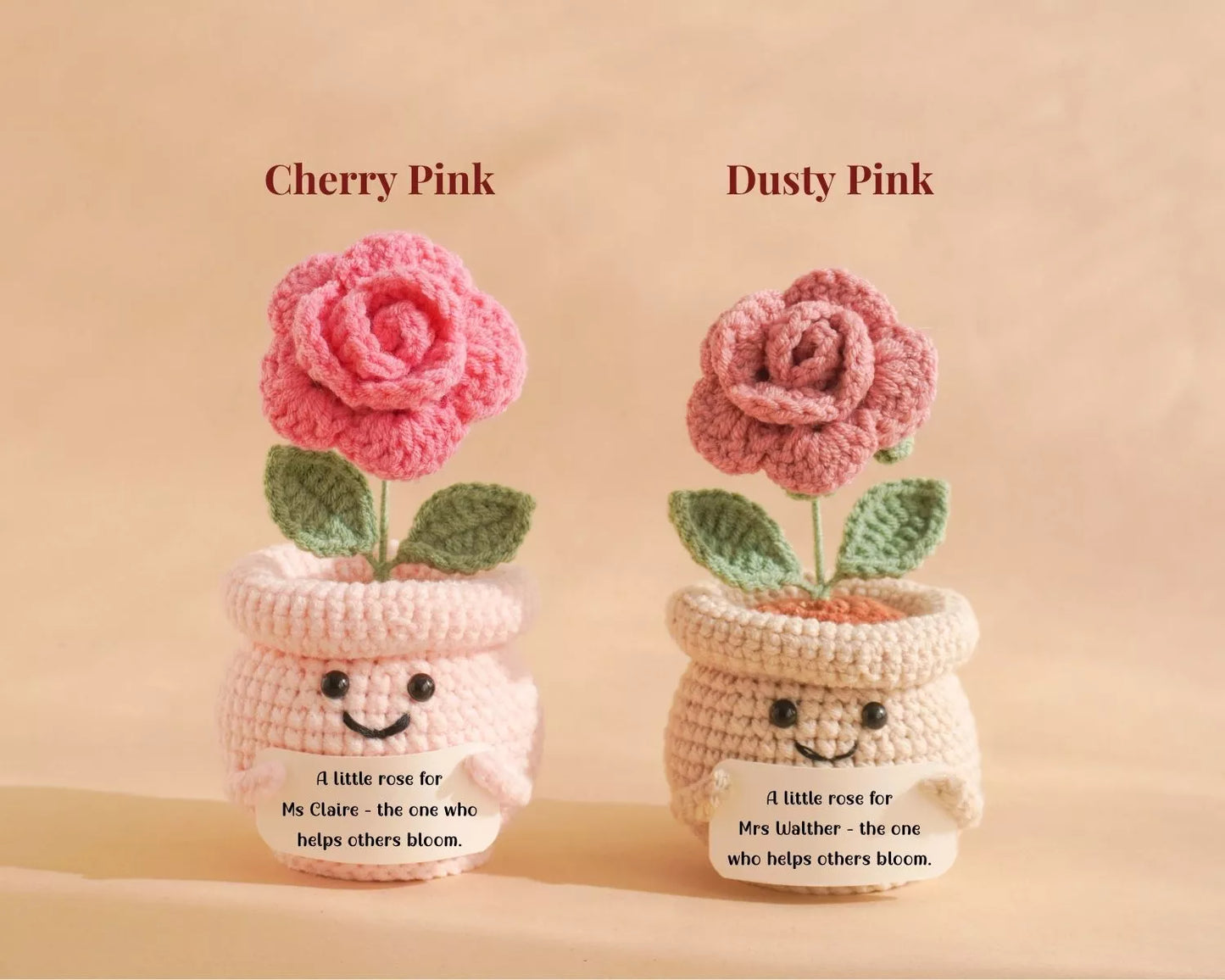 Custom Appreciation Rose Pot