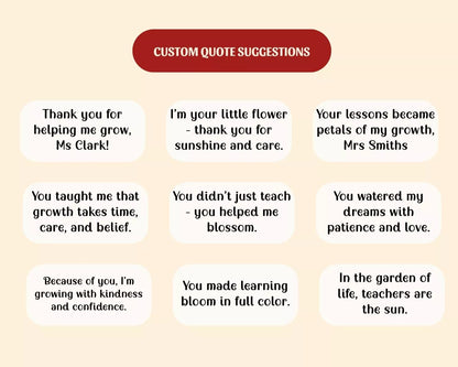 Custom Appreciation Rose Pot