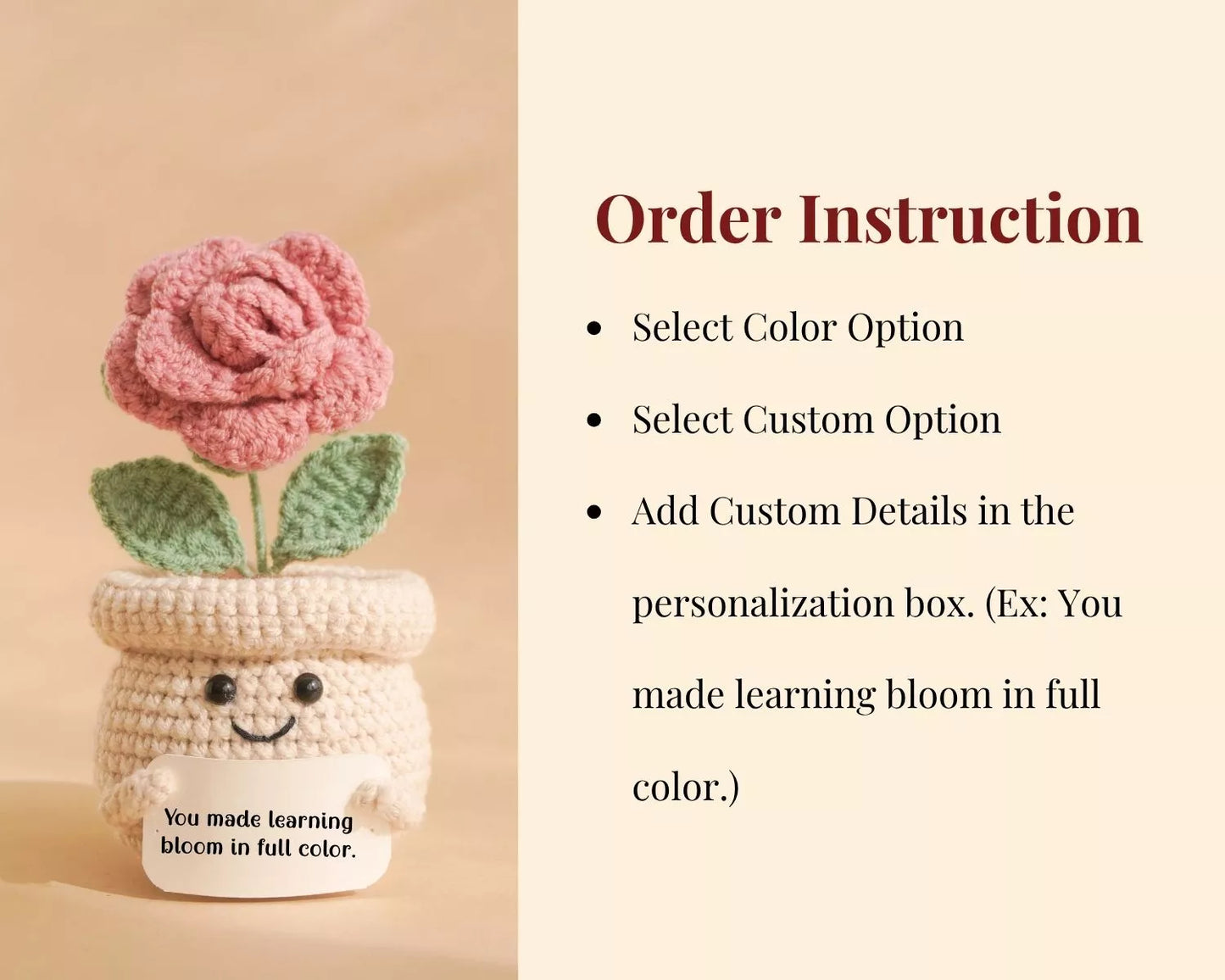 Custom Appreciation Rose Pot