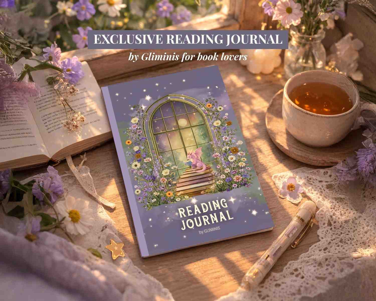 Gliminis Reading Journal - Notebook Edition