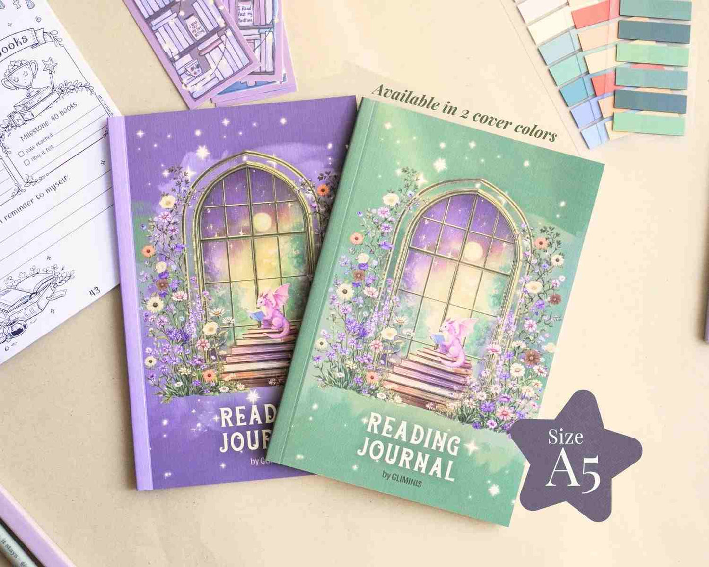 Gliminis Reading Journal - Notebook Edition