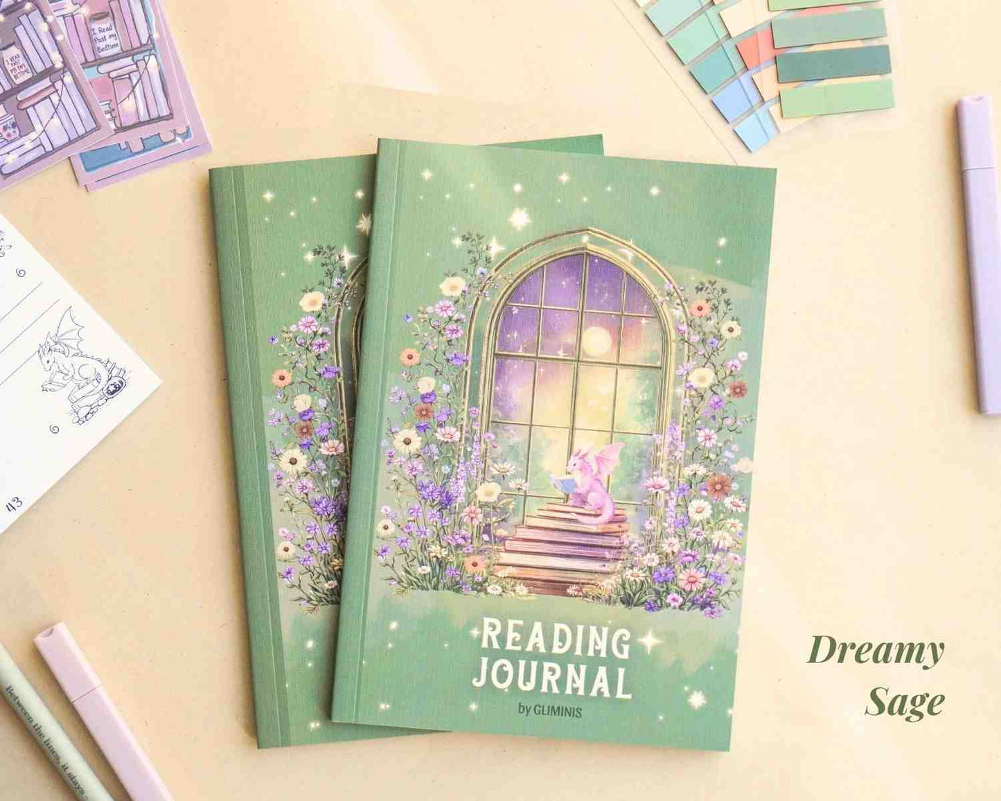 Gliminis Reading Journal - Notebook Edition
