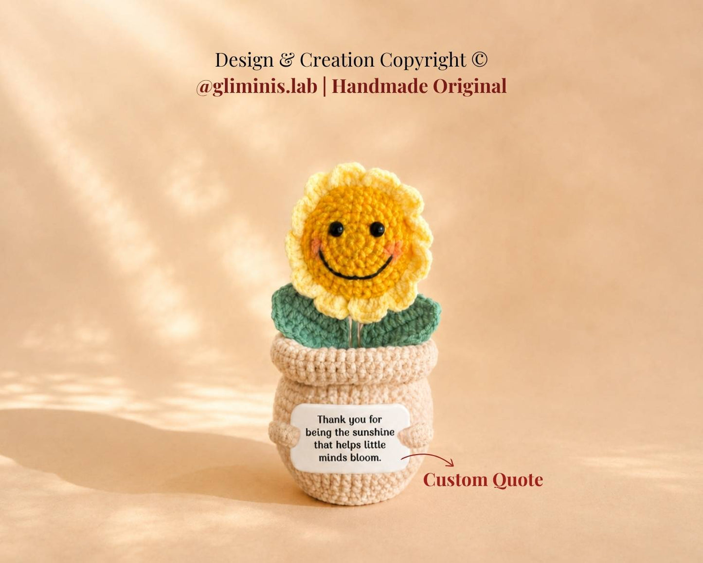 New Teacher Gift Set - Sunflower Crochet