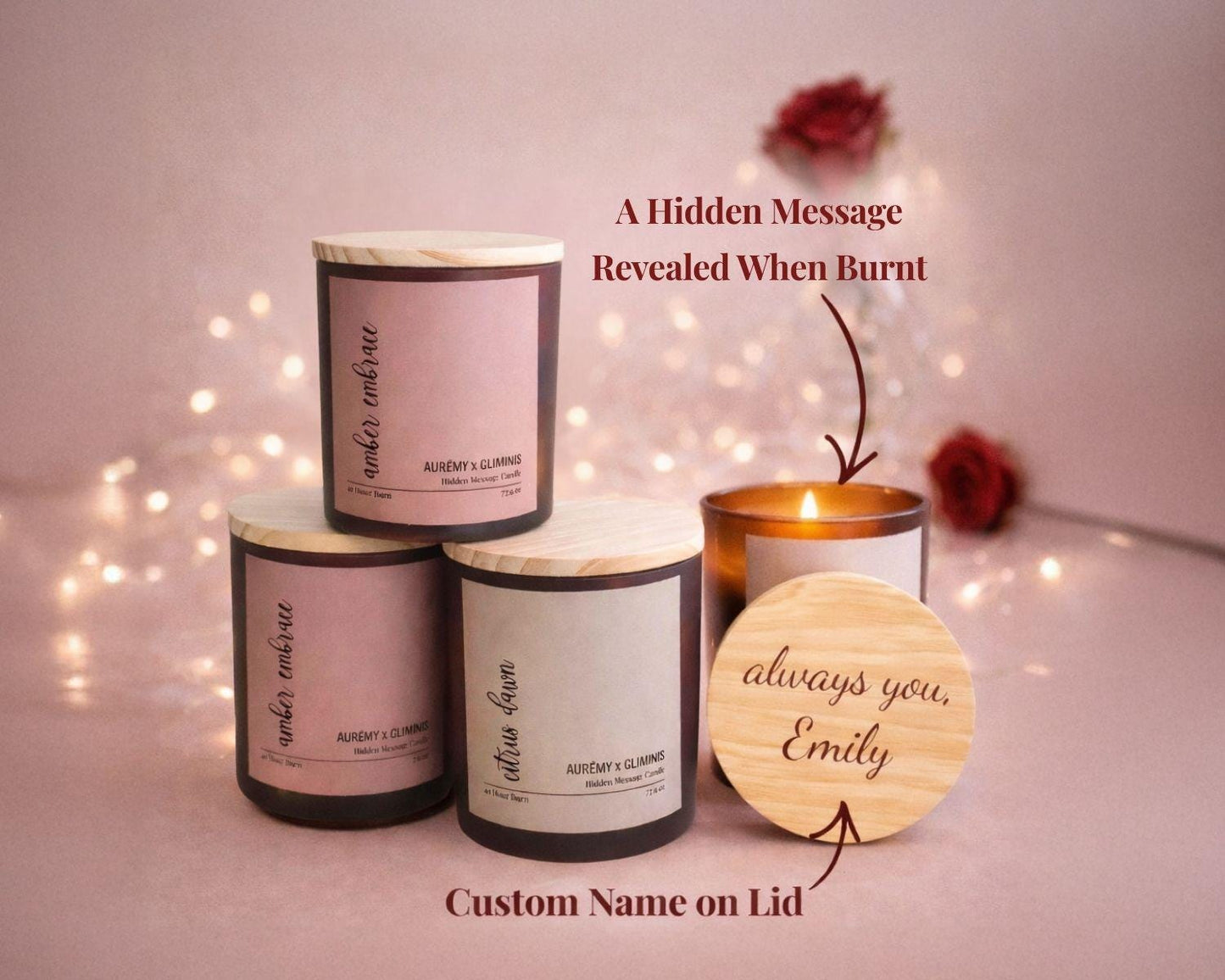 Hidden Message Candle