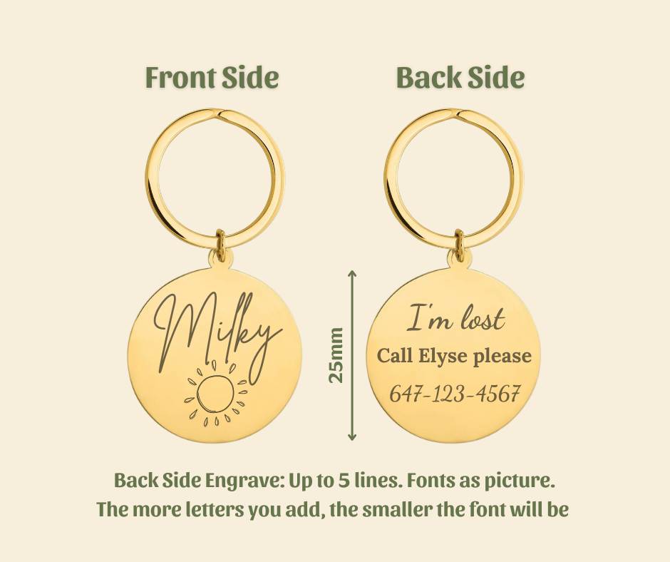 Personalized Dog Tag for Pet Lovers