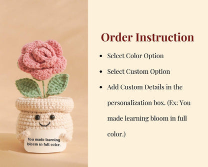 Custom Rose Pot for Teen