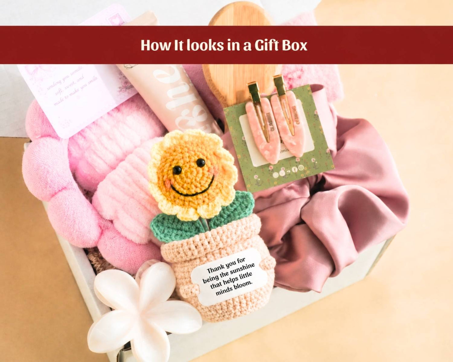 New Teacher Gift Set - Sunflower Crochet