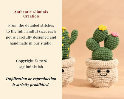 Crochet Cactus in a Pot - Appreciation Gift for Teachers, Coworkers, Friends & Mom
