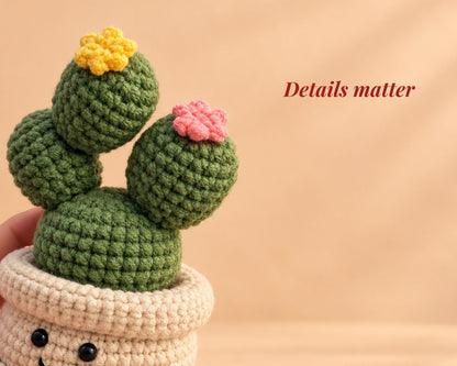 Crochet Cactus in a Pot - Appreciation Gift for Teachers, Coworkers, Friends & Mom