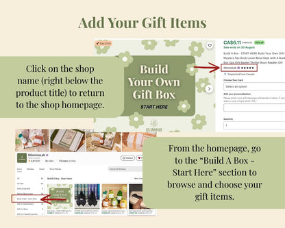 START HERE TO BUILD YOUR BOX