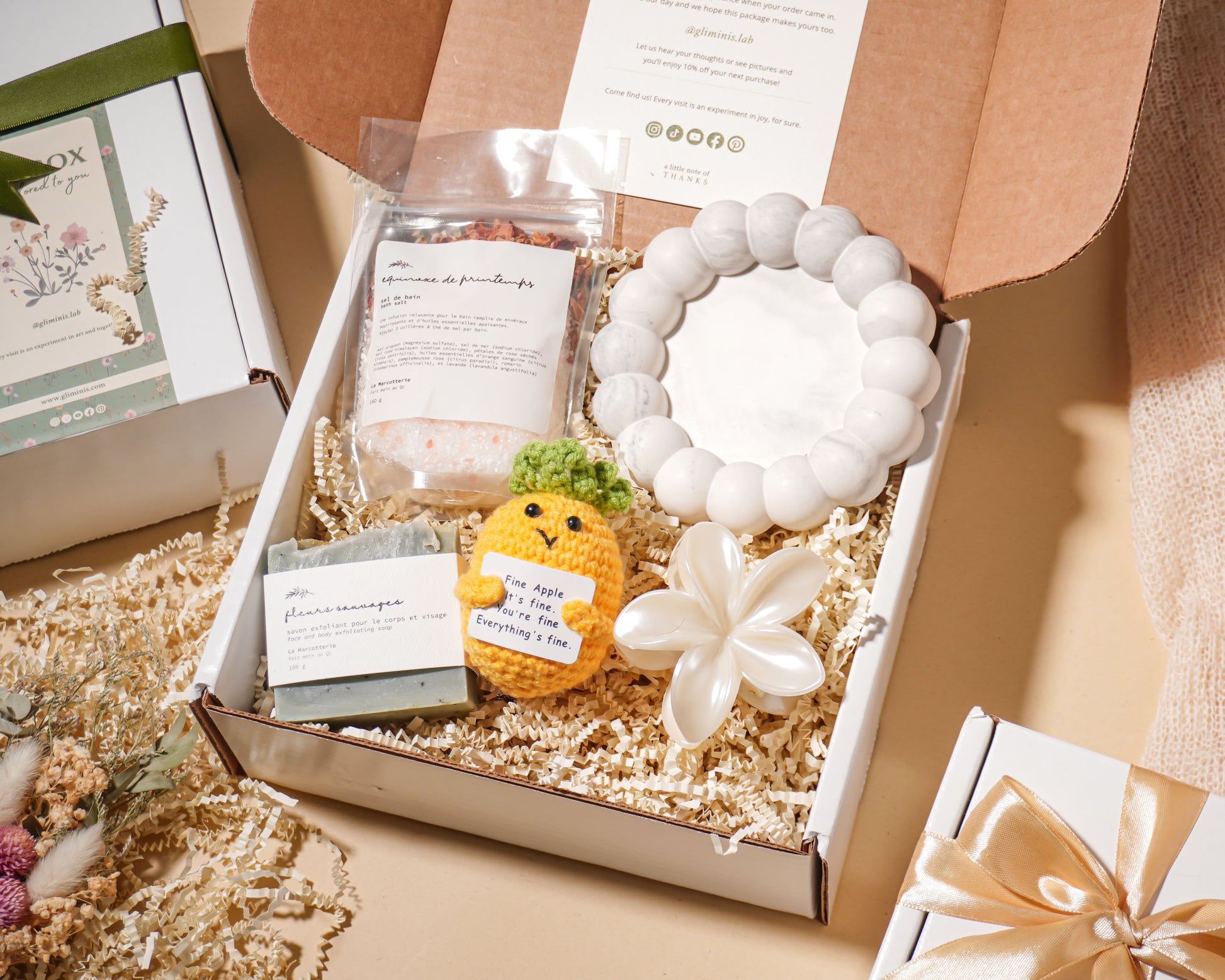 Bath Comfort Gift Set-Personalized Self Care Gift Box Handmade Wellness Package Eco Friendly Gift Set Affordable Luxury Gift Birthday Present New Mom Gift Employee Appreciation Corporate Wellness Housewarming Relaxation Kit Tea Lover