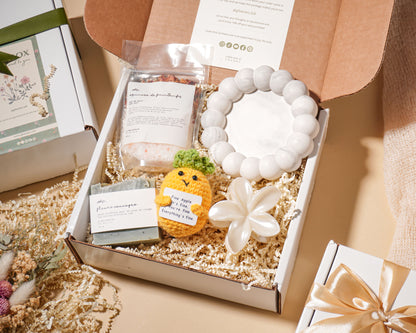 Bath Comfort Gift Set-Personalized Self Care Gift Box Handmade Wellness Package Eco Friendly Gift Set Affordable Luxury Gift Birthday Present New Mom Gift Employee Appreciation Corporate Wellness Housewarming Relaxation Kit Tea Lover