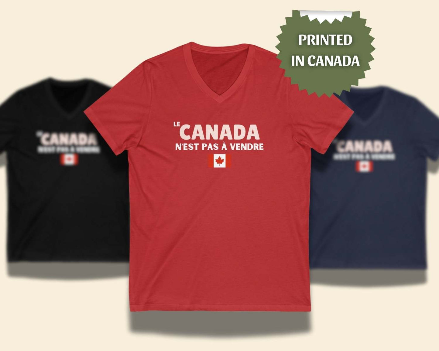 Le Canada n'est pas à vendre Vneck Tee