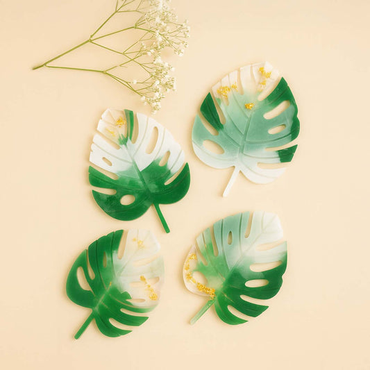Monstera Resin Dish