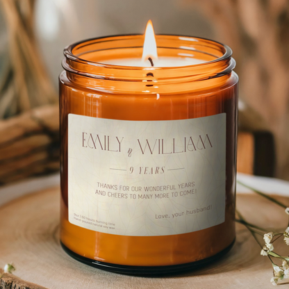 Custom Message Anniversary Candle-Gliminis