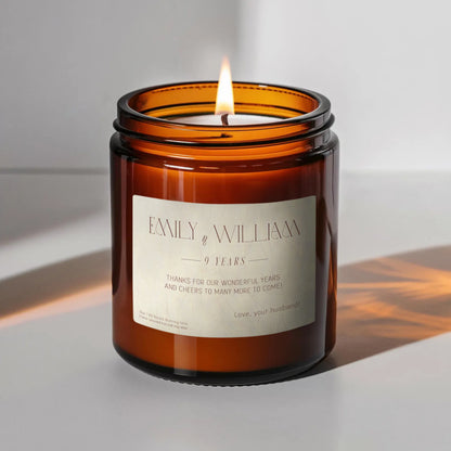 Custom Message Anniversary Candle-Gliminis