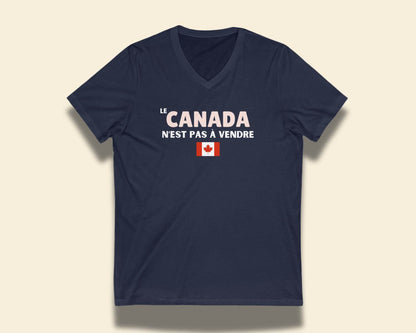 Le Canada n'est pas à vendre Vneck Tee