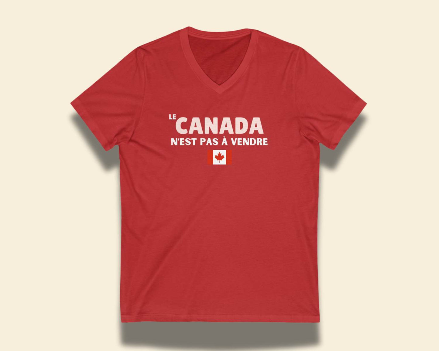 Le Canada n'est pas à vendre Vneck Tee