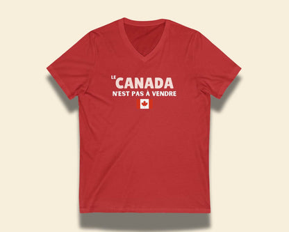 Le Canada n'est pas à vendre Vneck Tee