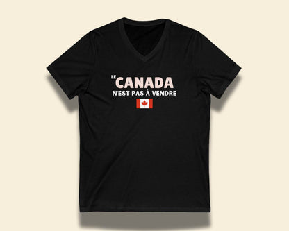 Le Canada n'est pas à vendre Vneck Tee