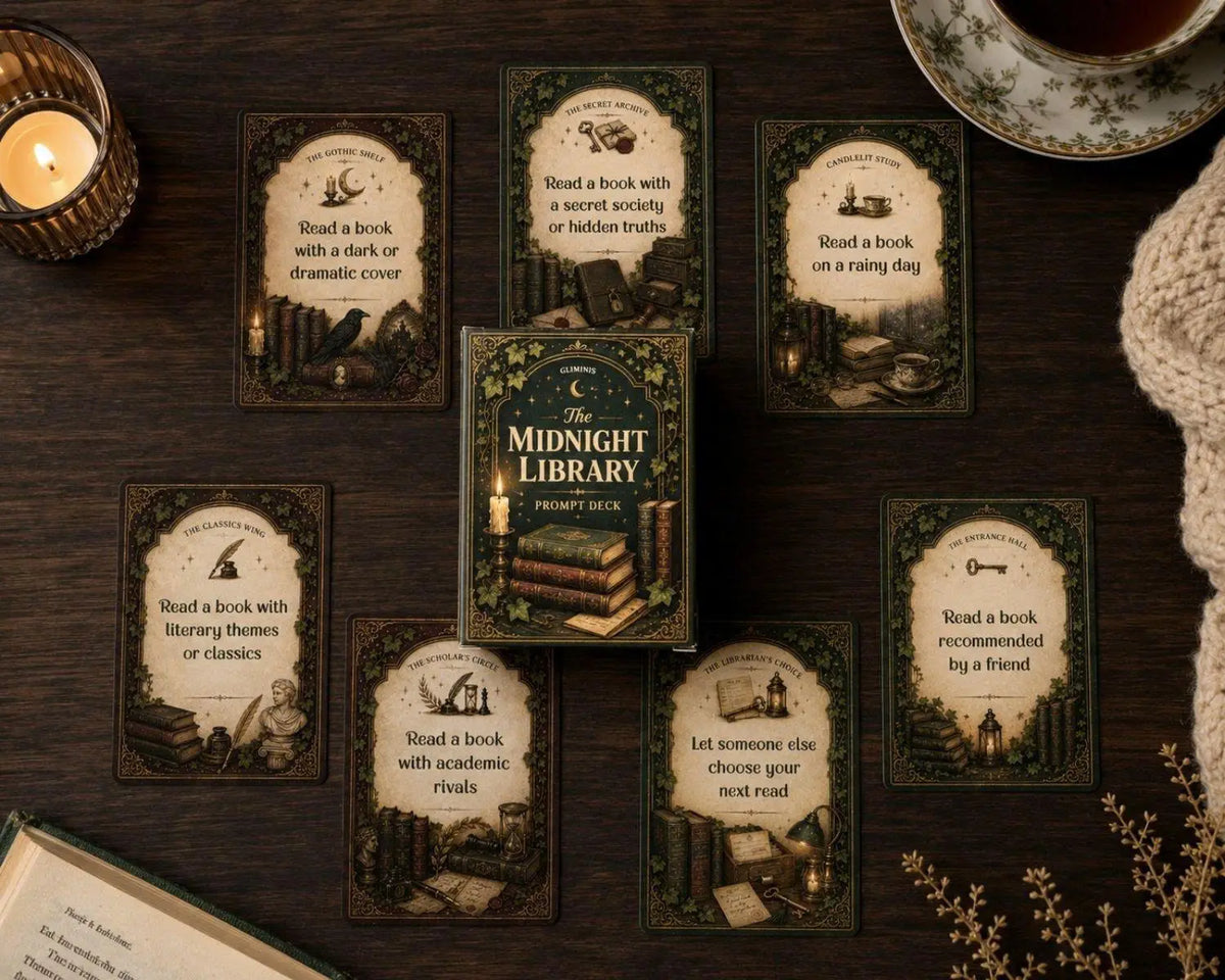Dark Academia TBR Card Deck