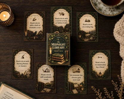 Dark Academia TBR Card Deck