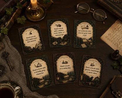 Dark Academia TBR Card Deck