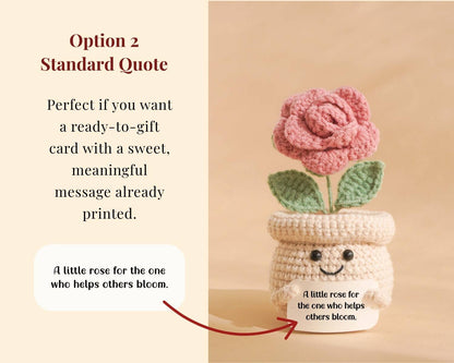 New Teacher Gift Set - Rose Crochet