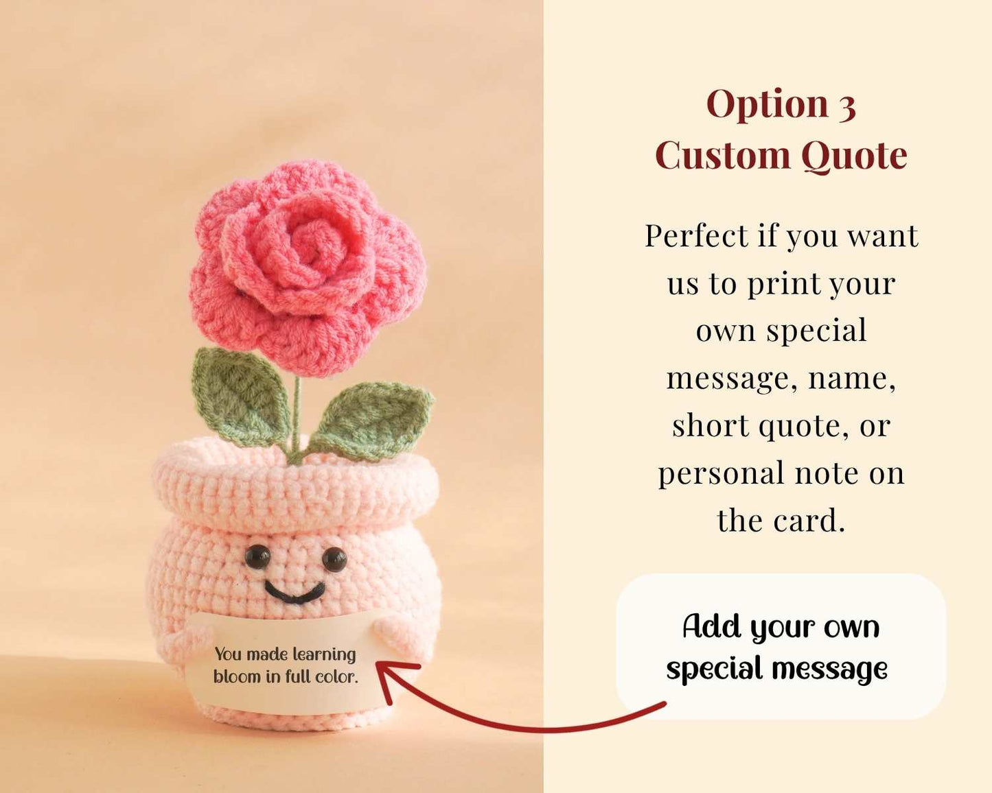 New Teacher Gift Set - Rose Crochet