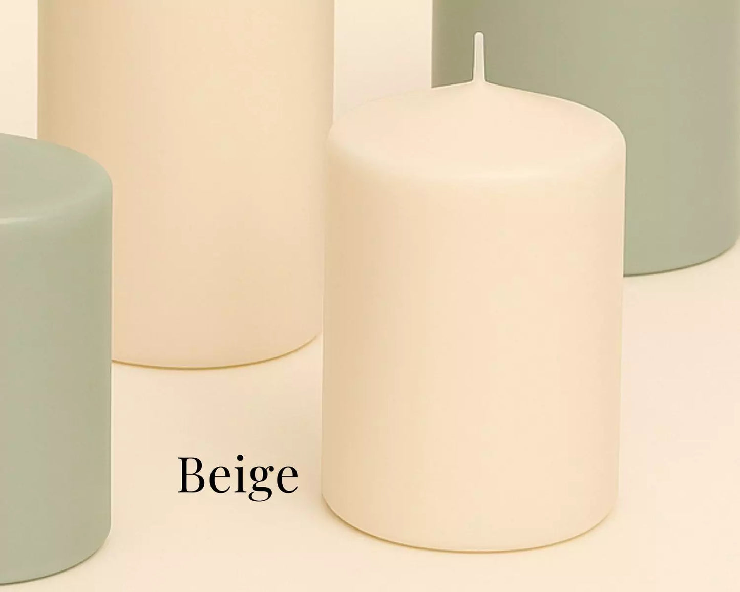 Pastel Unscented Pillar Candle
