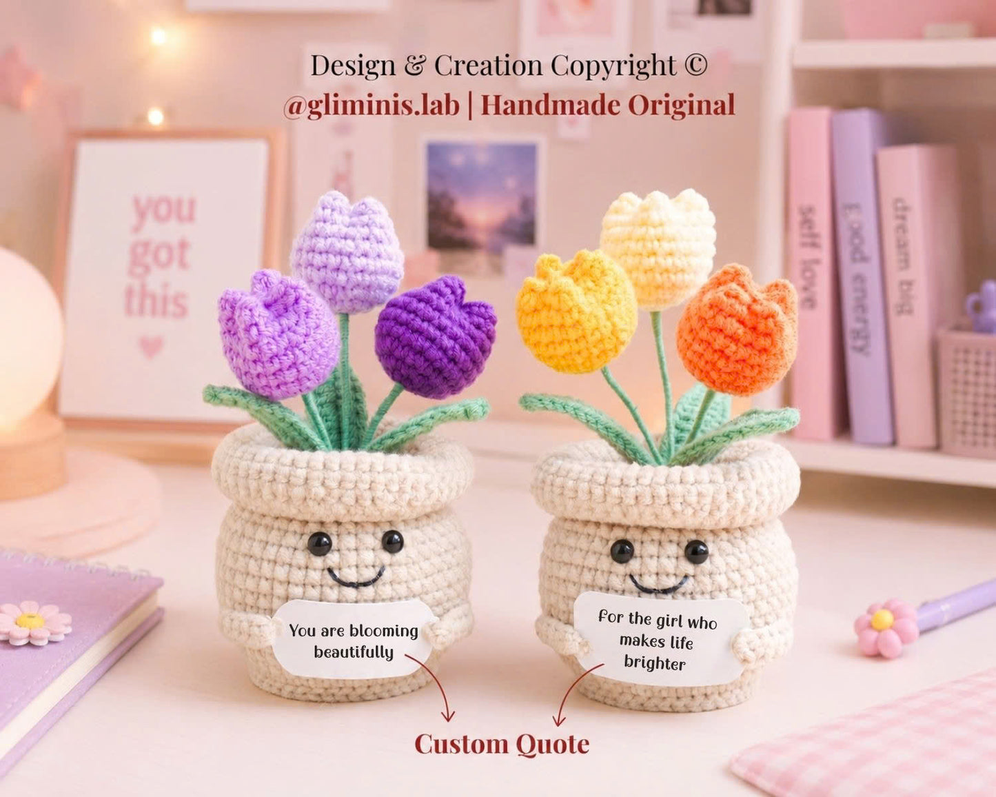 Custom Tulip Pot for Teen